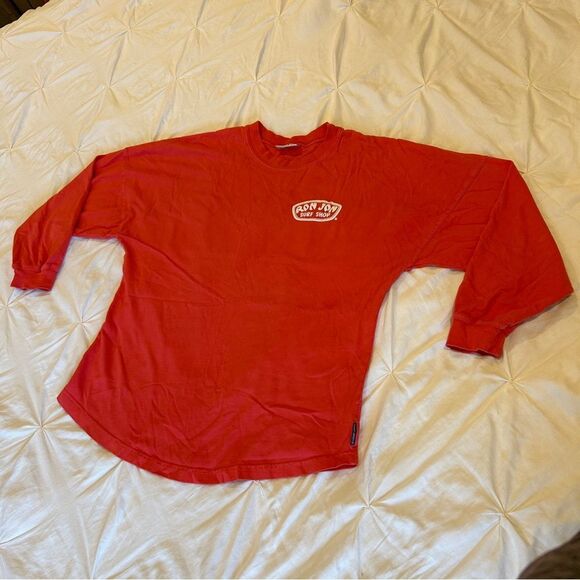 Spirit Men's Ron Jon Surf Shop Coral Crew Neck Long Sleeve Tee Tops Size Small - Picture 1 of 9